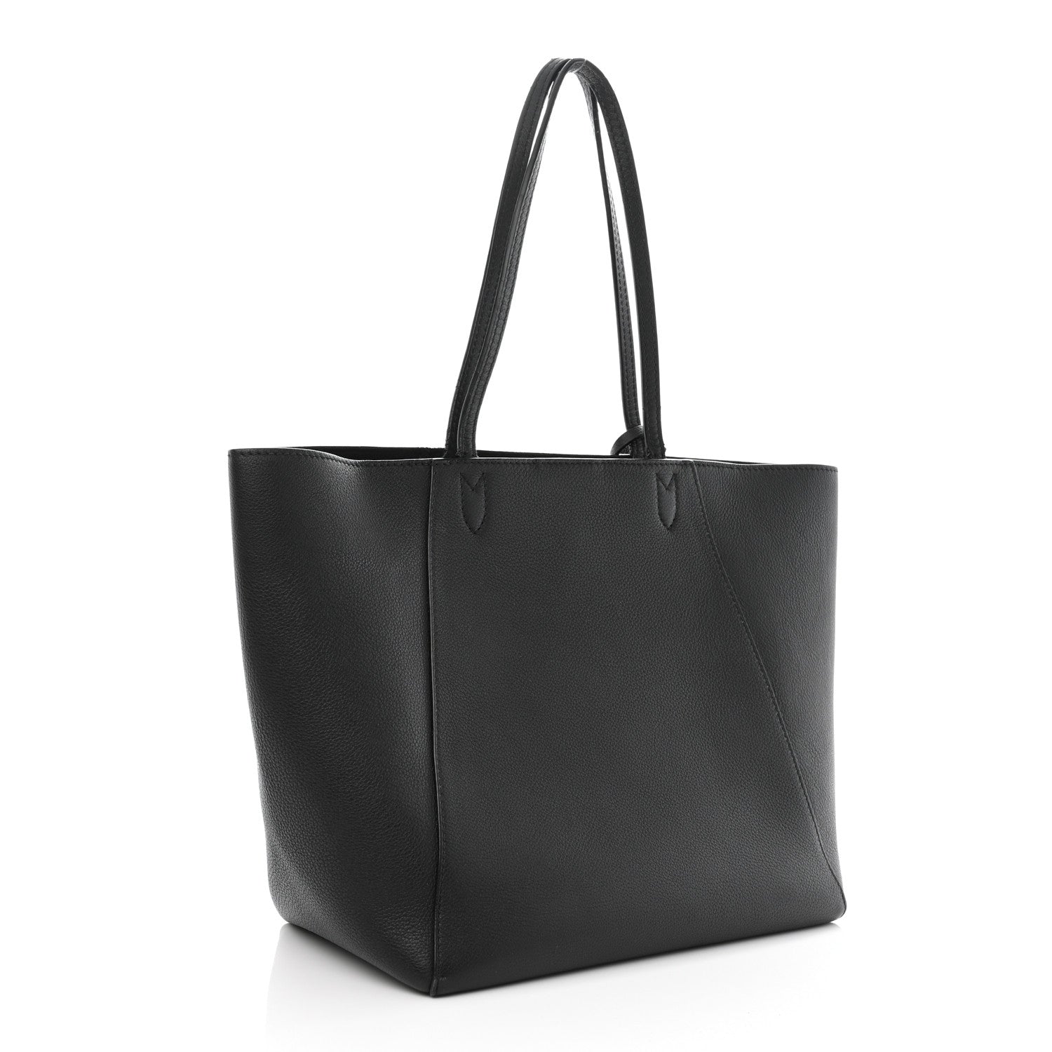 Louis Vuitton Calfskin Lockme Cabas Black 3 of 19