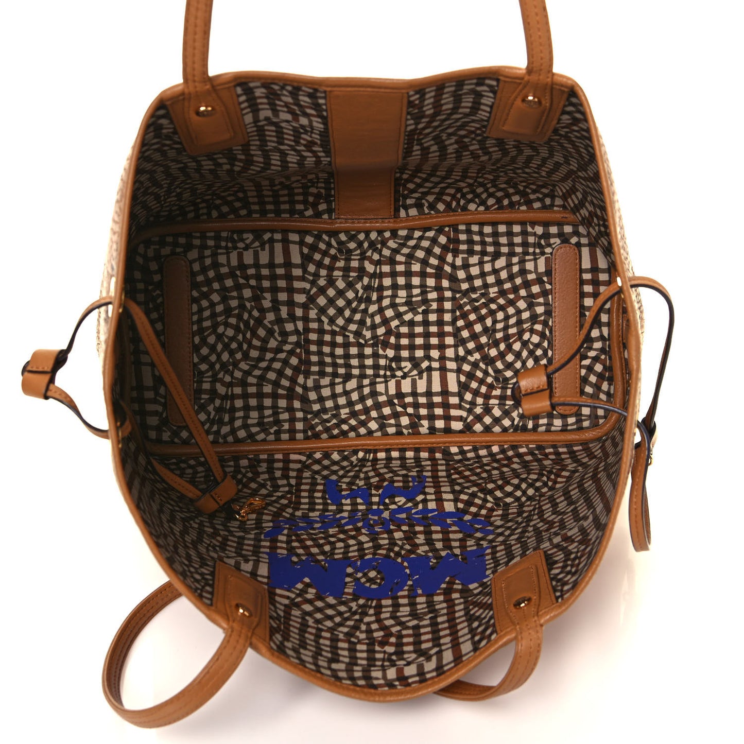 Visetos Medium Liz Reversible Shopper Tote Cognac