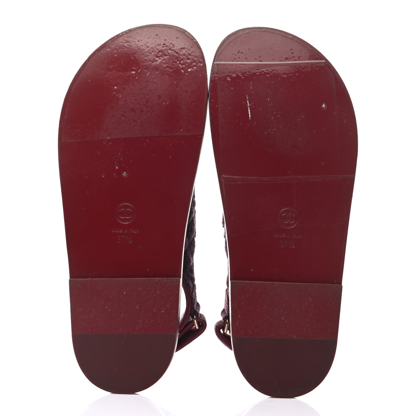 Velvet Velcro Dad Sandals 37.5 Dark Pink