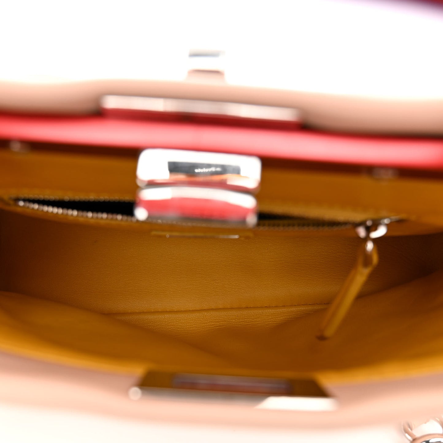 Nappa Colorblock Mini Peekaboo Iconic Satchel Plaster Sunflower Papavero