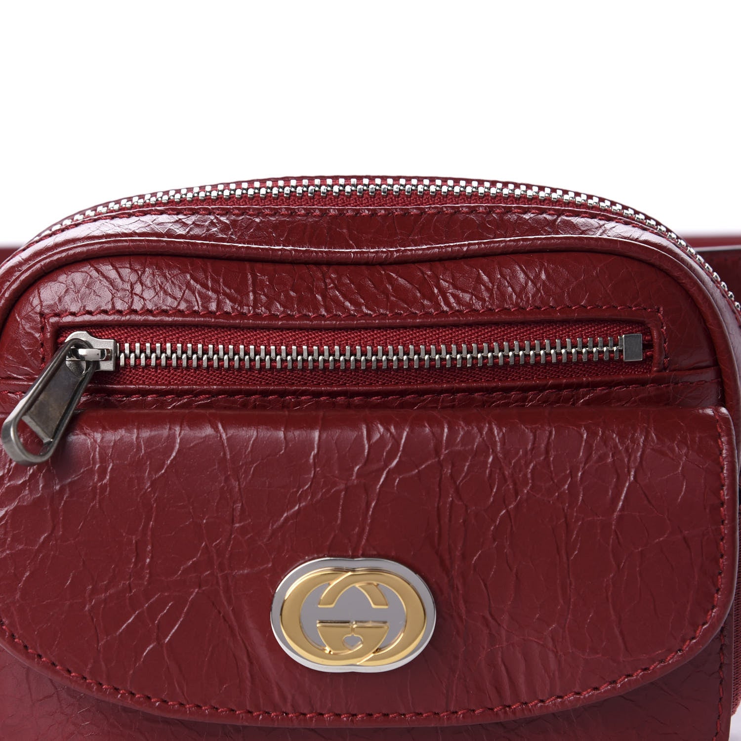 Gucci Fluffy Calfskin Mini Morpheus Belt Bag 90 36 Red 11 of 12