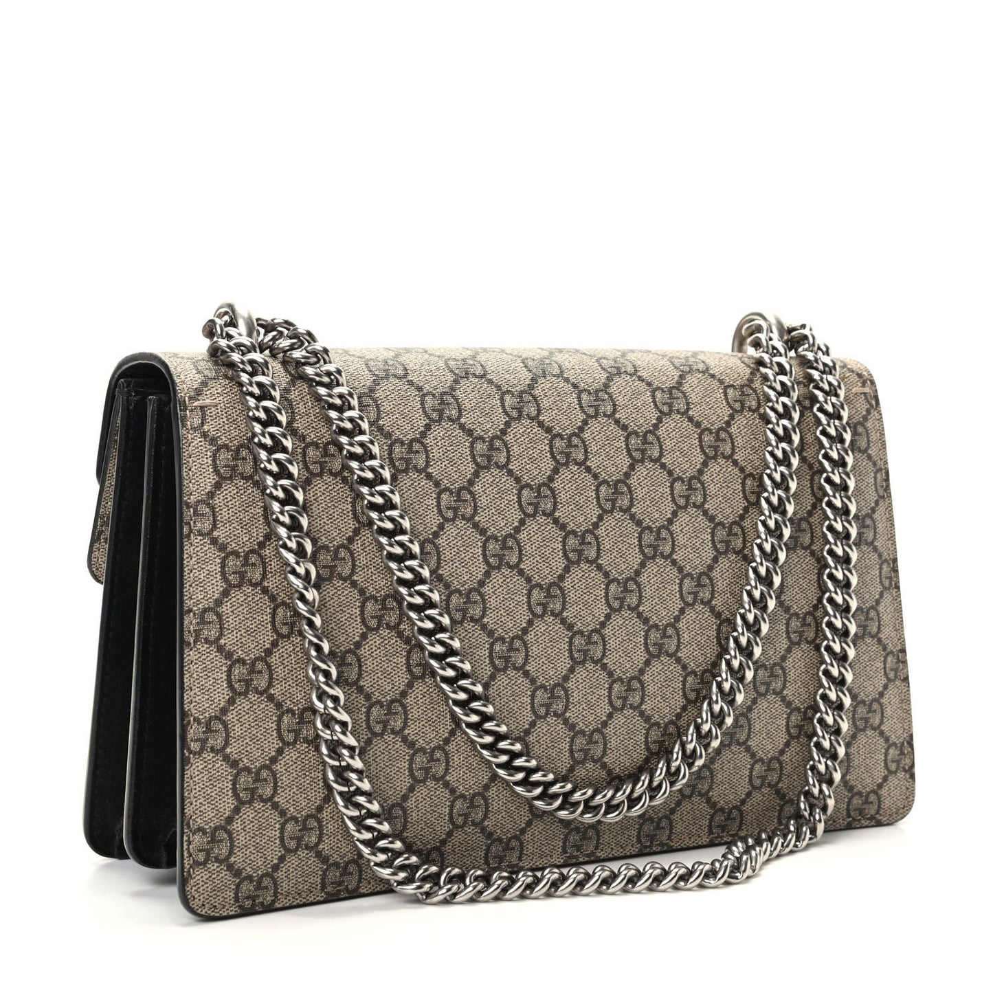 GG Supreme Monogram Small Dionysus Shoulder Bag Black
