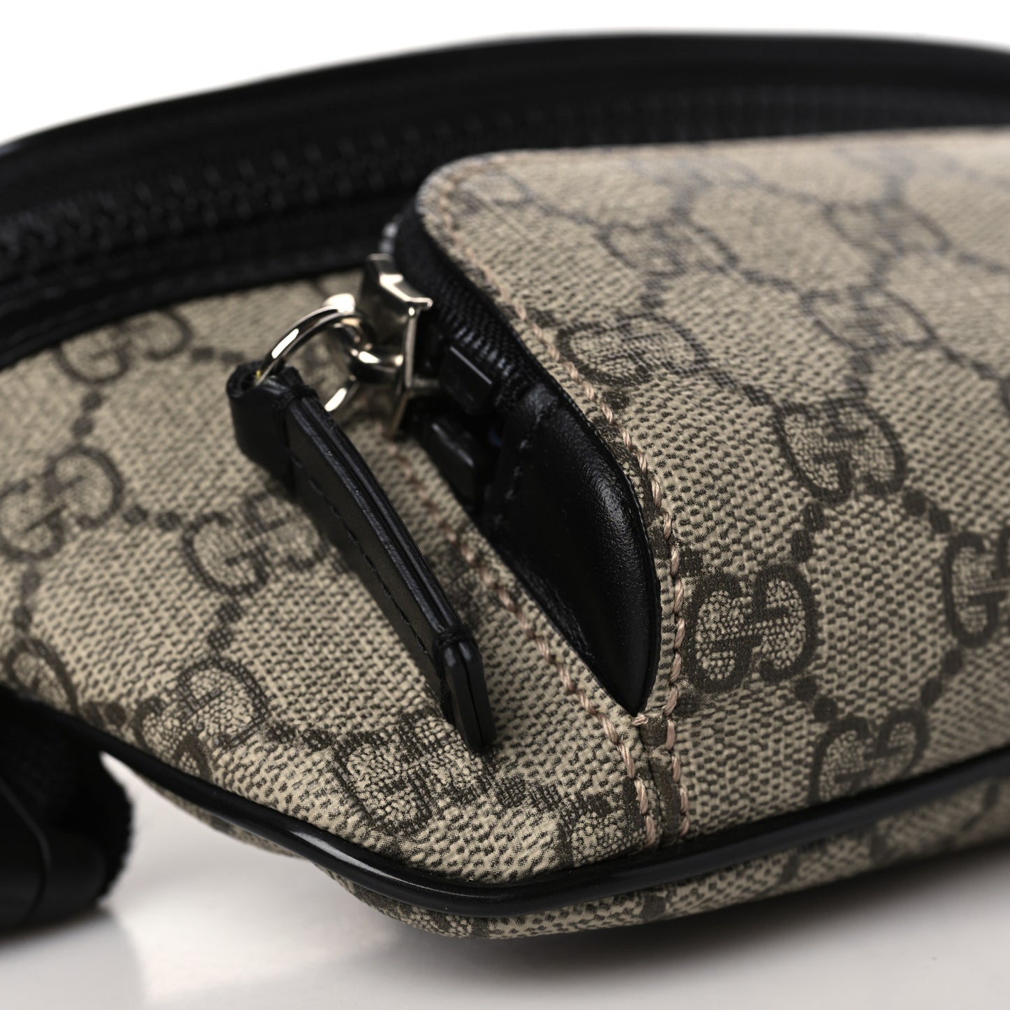 GG Supreme Monogram Belt Bag Black