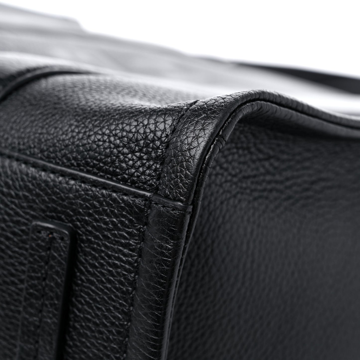 Grained Calfskin Large The Tote Bag Black