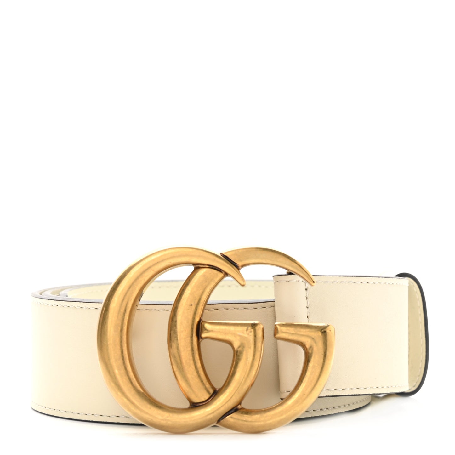 Calfskin Double G 40mm Belt 90 36 Mystic White