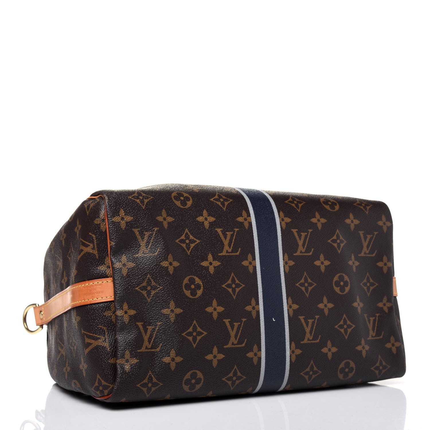 Louis Vuitton Monogram My LV Heritage Speedy Bandouliere 30 Blue Marine Gris 4 of 22