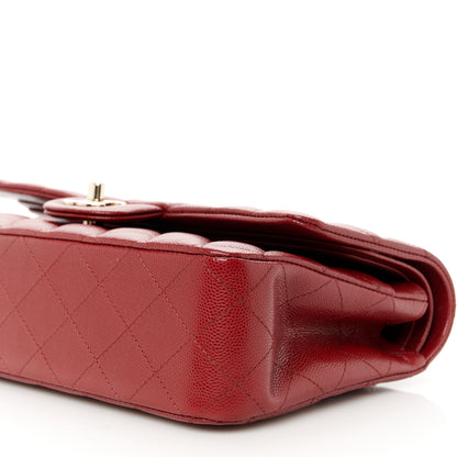 Chanel Caviar Quilted Medium Double Flap Burgundy 11 of 11