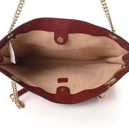 Gucci Calfskin Large Rajah Chain Tote Romantic Cherry 5 of 10