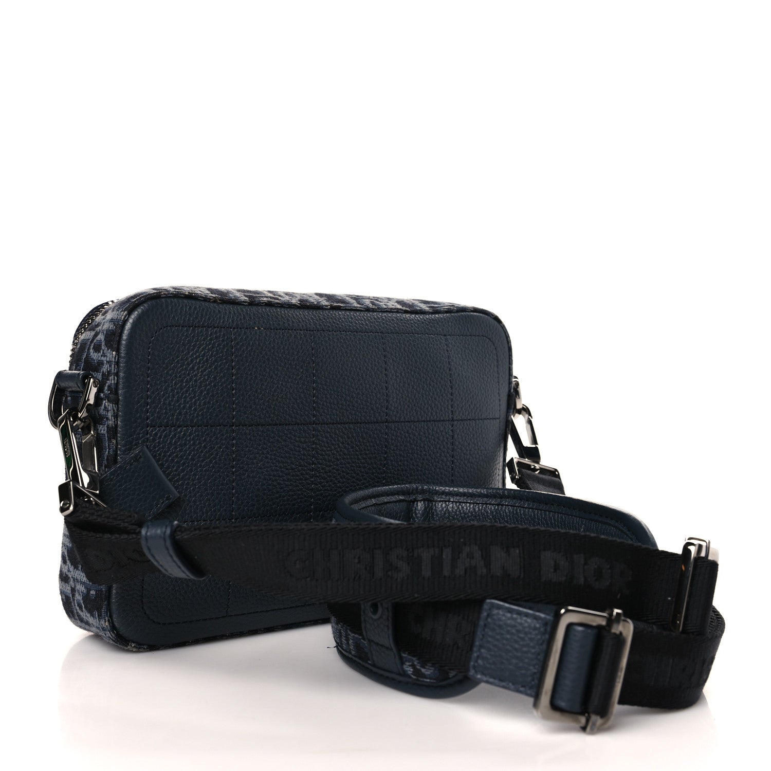 Christian Dior HOMME Oblique Jacquard Safari Messenger Navy Blue