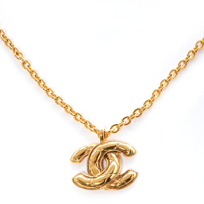 Chanel Quilted CC Long Chain Necklace Gold 1 of 5