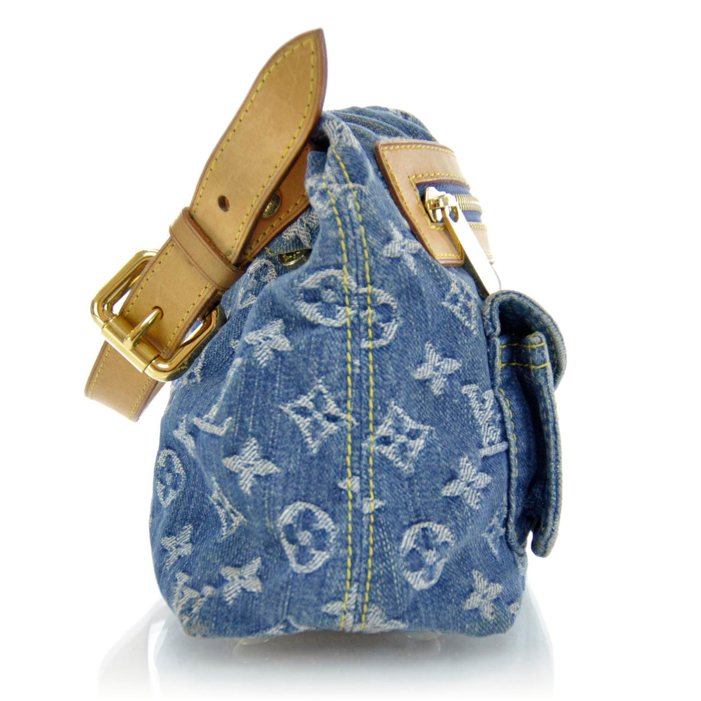 Monogram Denim Baggy PM Blue