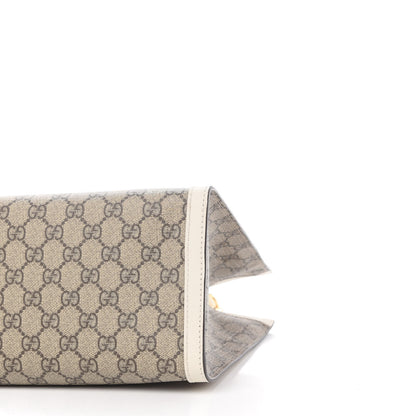 Gucci GG Supreme Monogram Medium Padlock Tote White 9 of 12