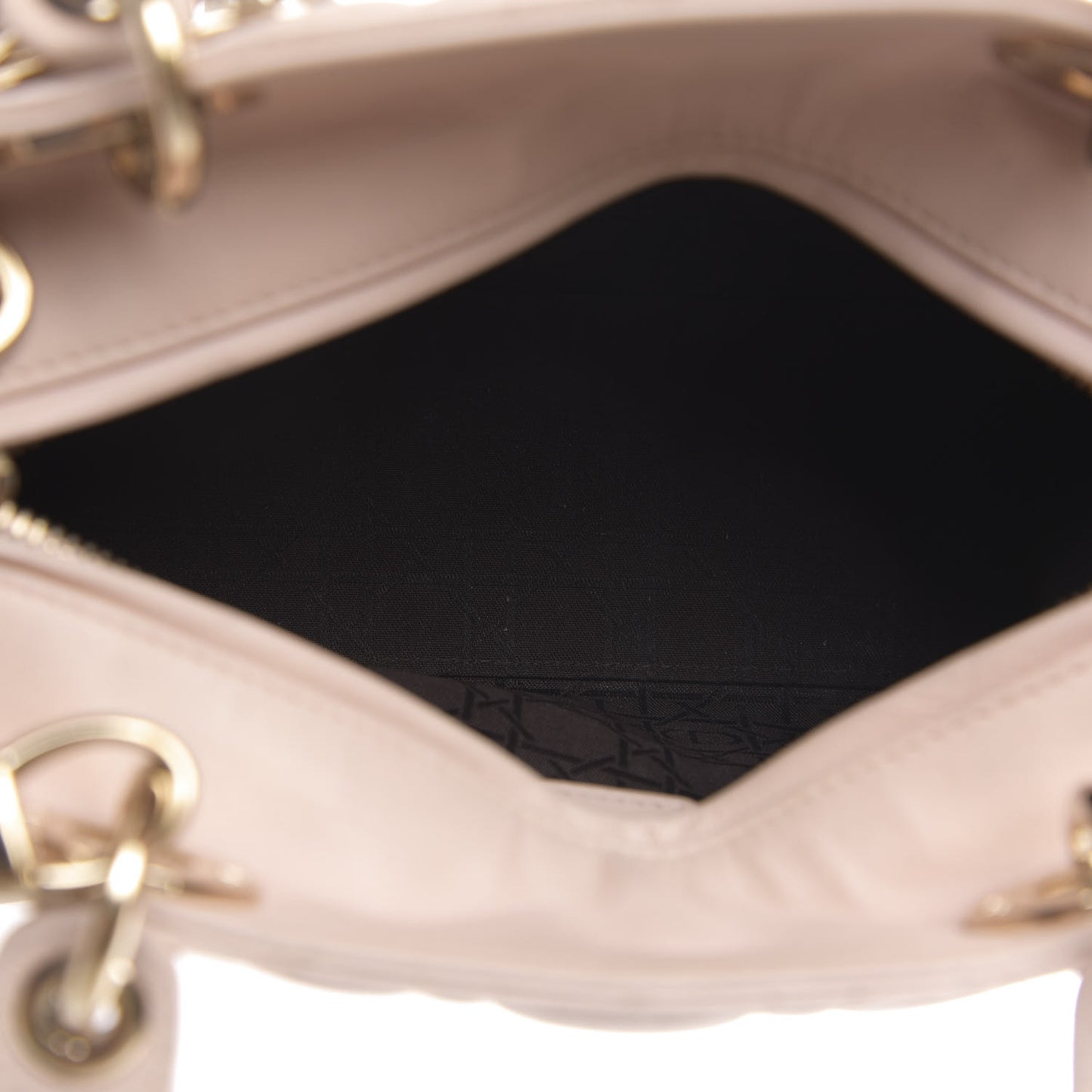 Lambskin Cannage Medium Lady Dior Light Pink
