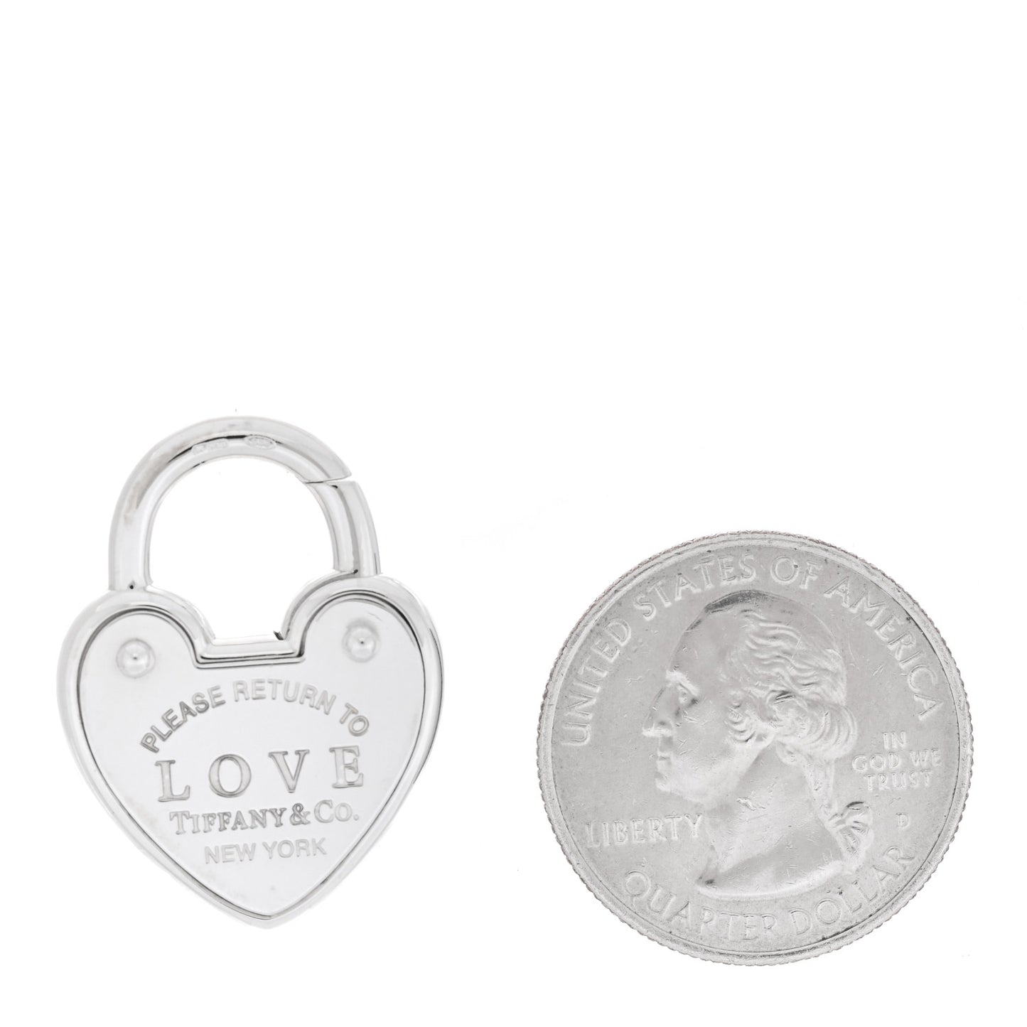 Sterling Silver Return to Love Heart Lock Charm