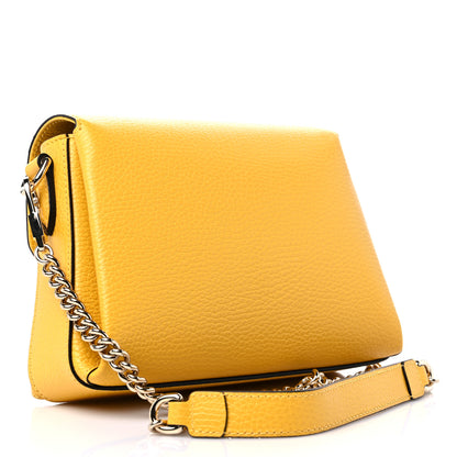Gucci Dollar Calfskin Interlocking G Crossbody Bag New Buttercup 3 of 9