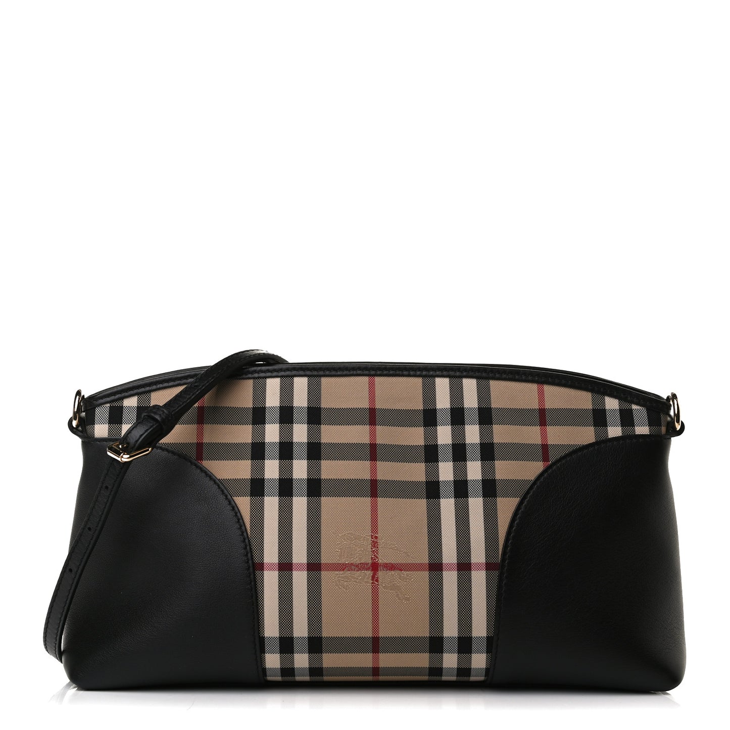 Horseferry Check Small Chichester Crossbody Clutch Bag Black