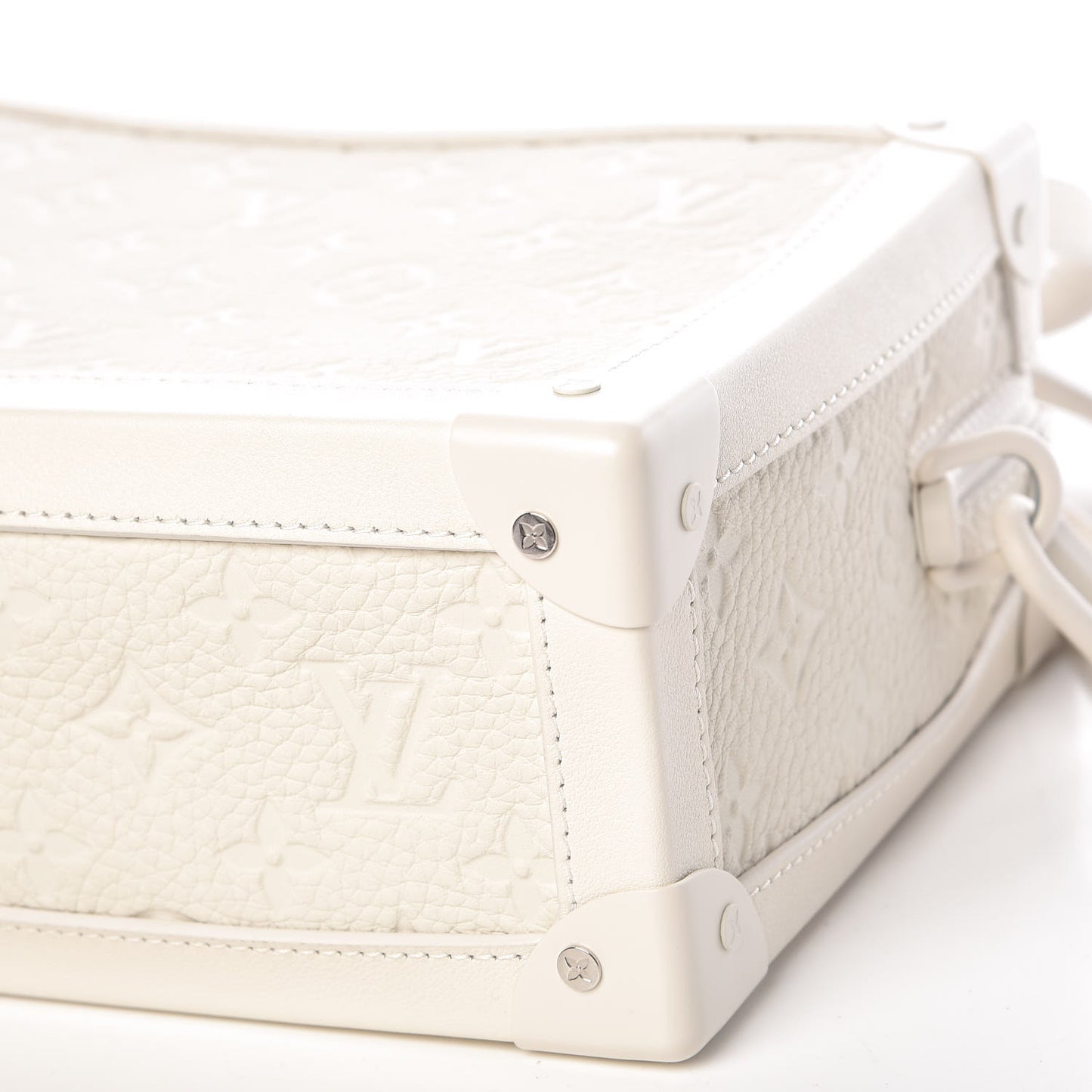 Taurillon Monogram Solar Ray Soft Trunk Powder White
