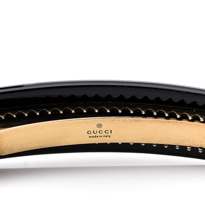 Gucci Resin Crystal Single Hair Barrette Black 3 of 3
