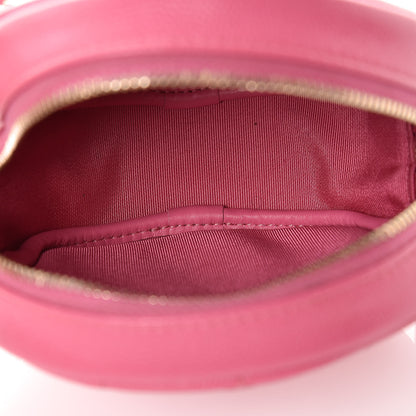 Chanel Caviar Quilted Round Clutch With Chain Pink 5 of 8