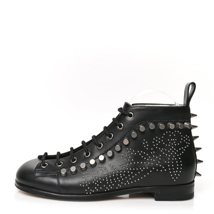 Gucci GG Calfskin Womens Brogue Jakarta Ankle Boots 38 Black 1 of 11