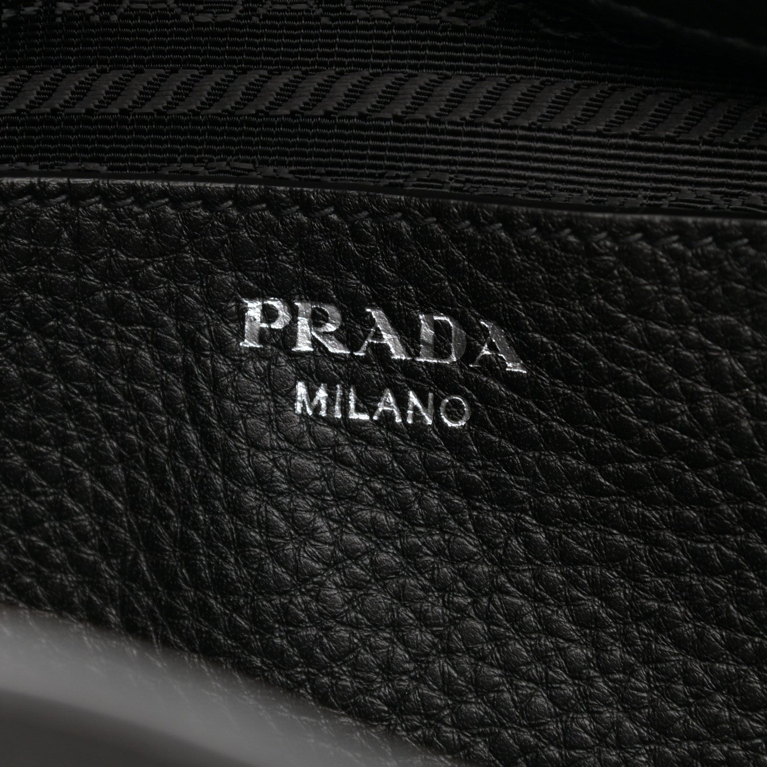 Prada Vitello Daino Shopping Tote Black 6 of 8