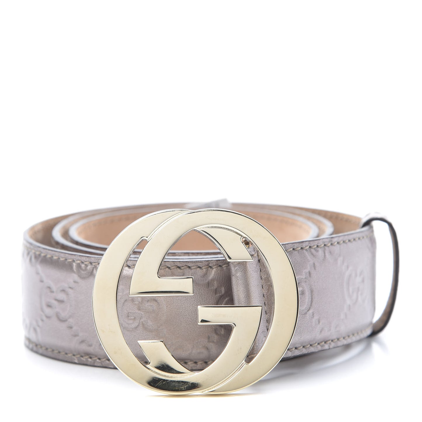 Guccissima Interlocking G Belt 90 36 Mauve