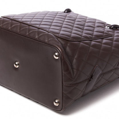 Chanel Calfskin Quilted Large Cambon Tote Brown 6 of 8