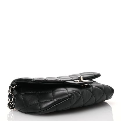 Chanel Calfskin Quilted CC Uniform Flap Belt Bag Black 4 of 13