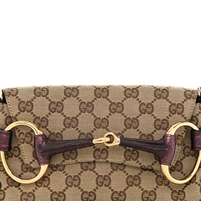 Gucci Monogram Small Horsebit Chain Clutch Purple 8 of 14