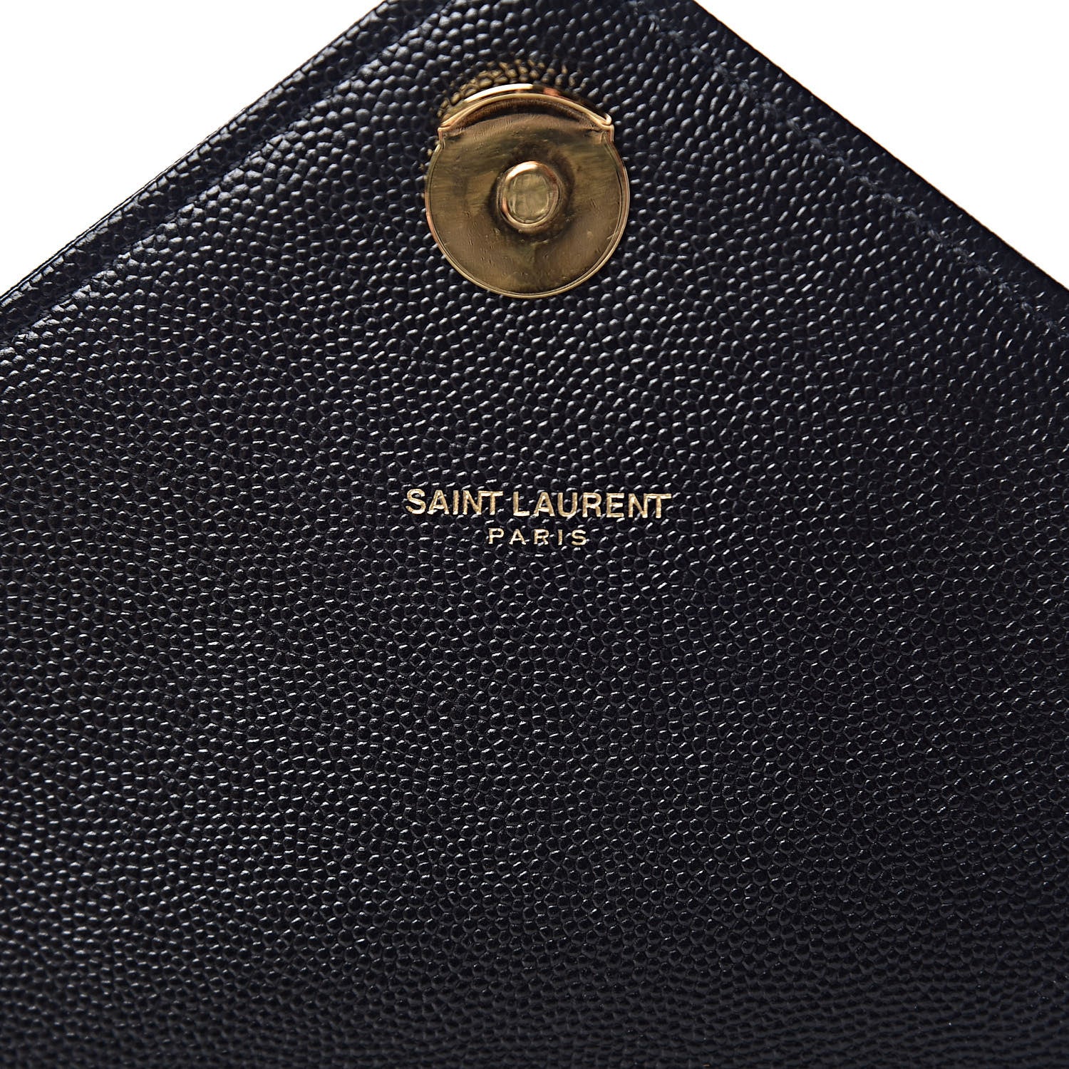 Saint Laurent Grain De Poudre Matelasse Chevron Large Monogram Satchel Black 6 of 10