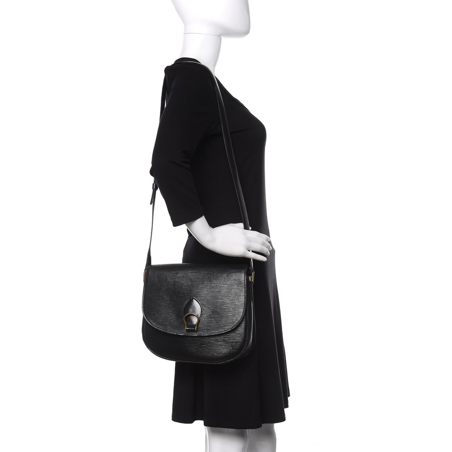 Louis Vuitton Epi Saint Cloud GM Black 2 of 10