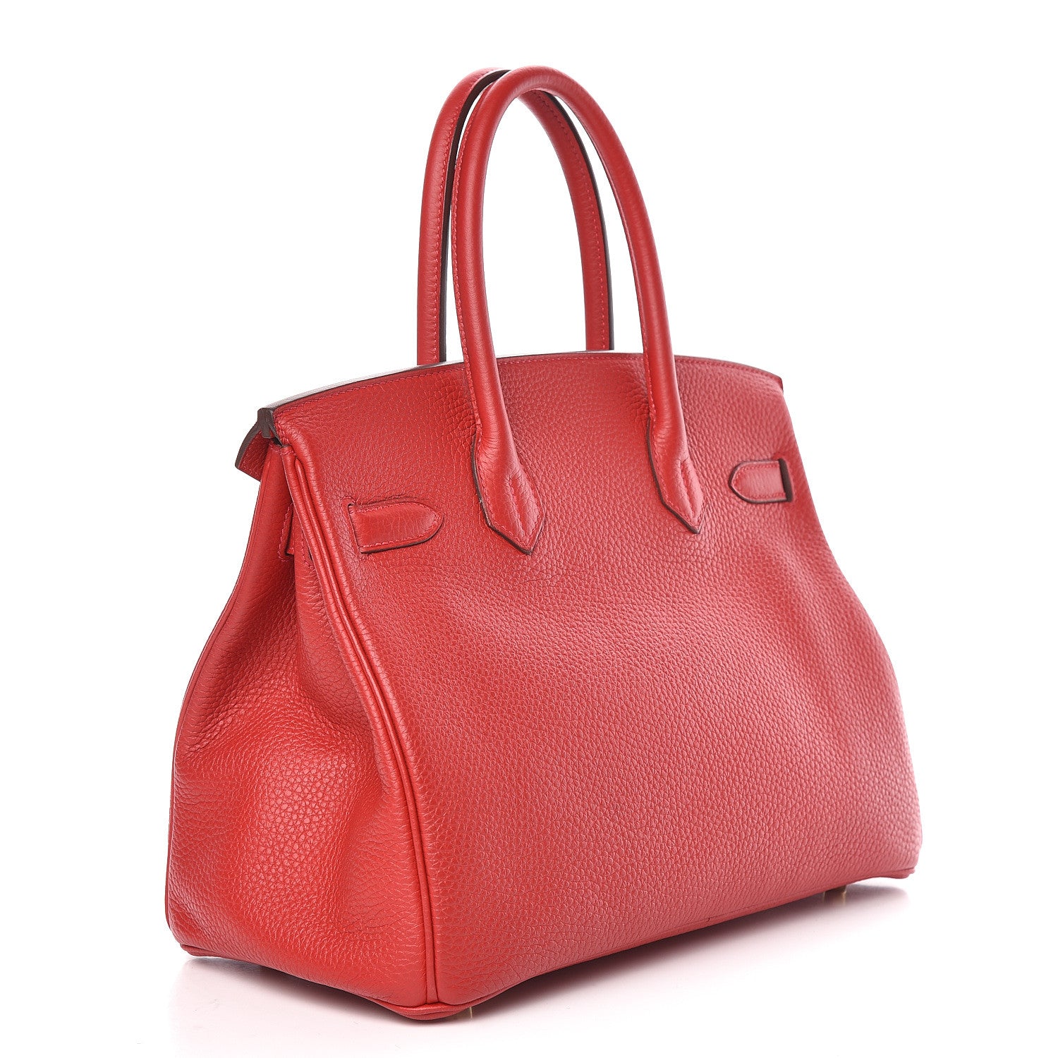 Hermes Taurillon Clemence Birkin 30 Rouge Casaque 3 of 11