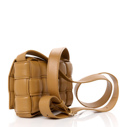 Bottega Veneta Nappa Maxi Intreccio Small Padded Cassette Crossbody Bag Camel 3 of 11