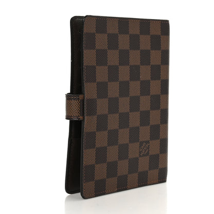 Louis Vuitton Damier Ebene Medium Ring Agenda Cover 3 of 9
