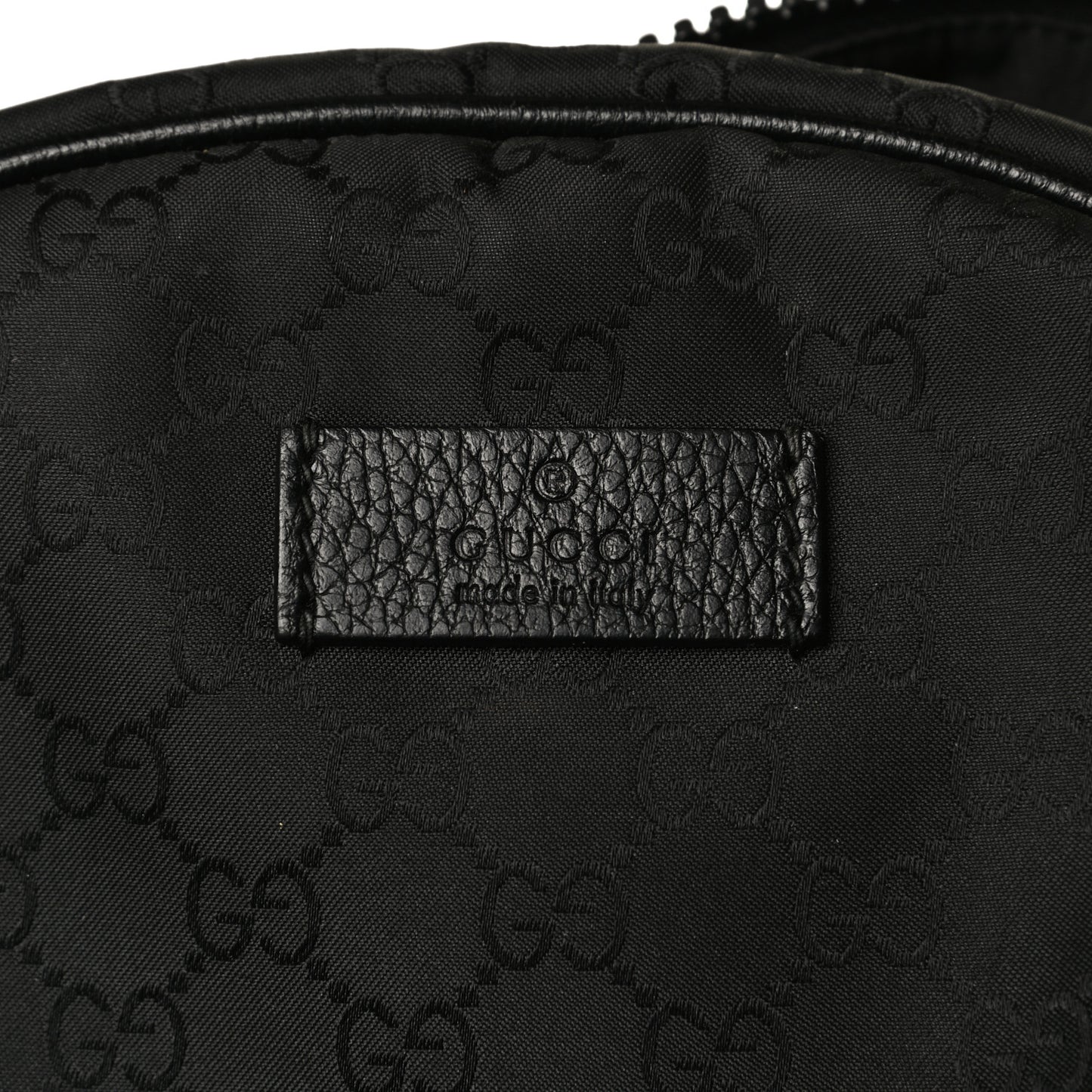 Nylon Monogram Slim Backpack Black