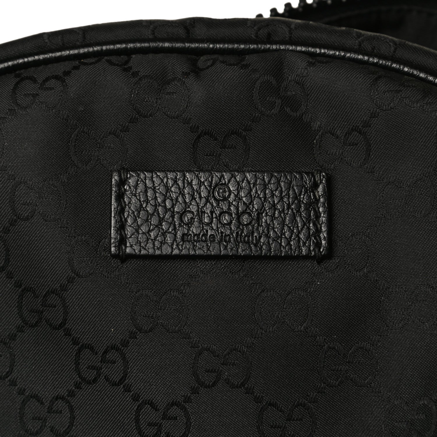Gucci Nylon Monogram Slim Backpack Black 7 of 17