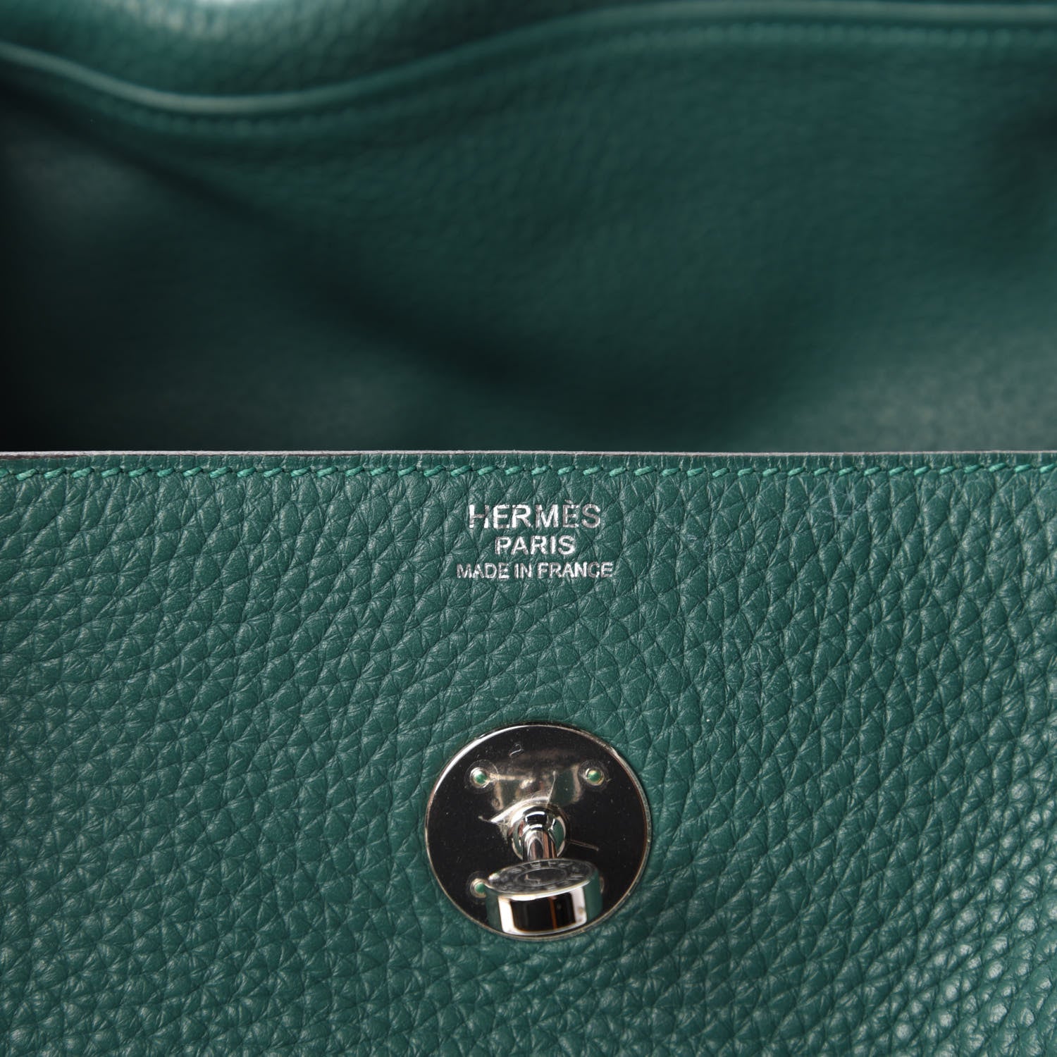 Hermes Taurillon Clemence Lindy 30 Malachite 8 of 9