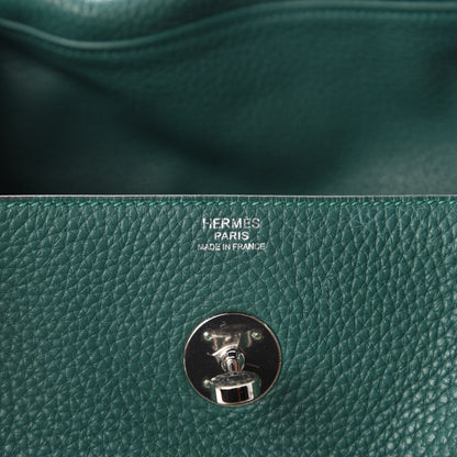Hermes Taurillon Clemence Lindy 30 Malachite 8 of 9