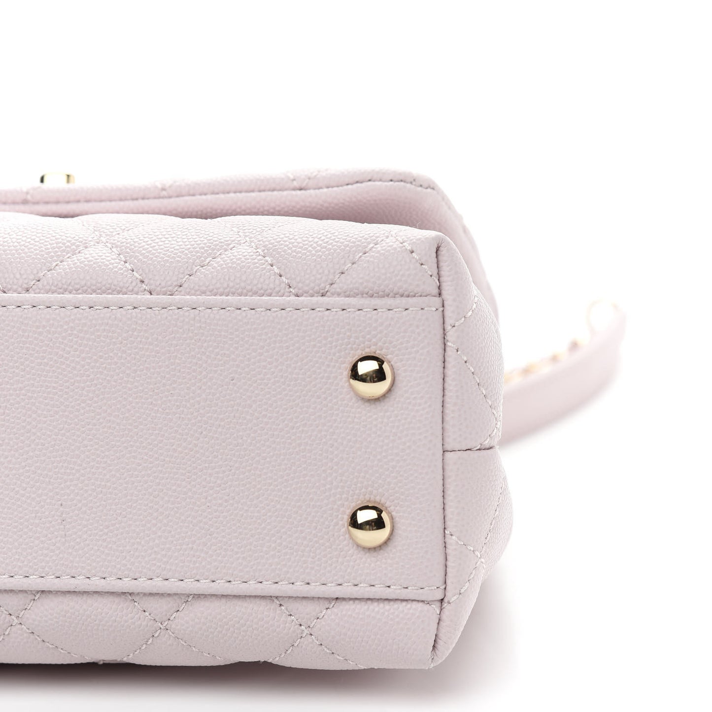 Caviar Quilted Mini Coco Handle Flap Lilas Lilac