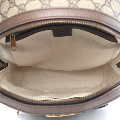 Gucci GG Supreme Monogram Calfskin Web Small Ophidia Day Backpack Beige Ebony New Acero 7 of 9