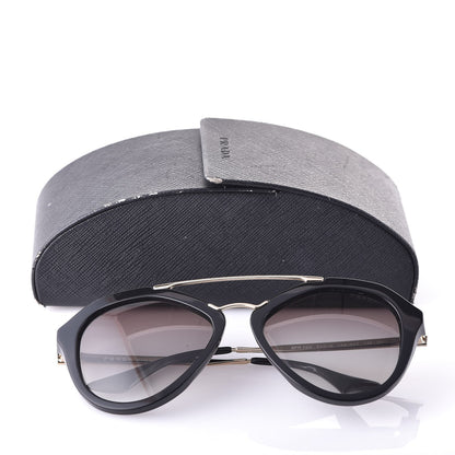 Prada Acetate Metal Cinema Sunglasses SPR 12Q Black 7 of 7