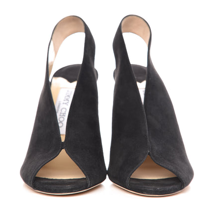 Jimmy Choo Suede Shar 100 Pumps 36 Black 2 of 11
