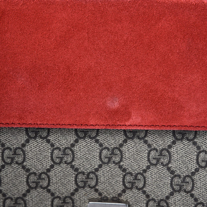 Gucci GG Supreme Monogram Small Dionysus Shoulder Bag Red 10 of 11
