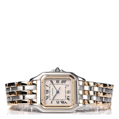 Cartier Stainless Steel 18K Yellow Gold 27mm Panthere Quartz Watch 3 of 7