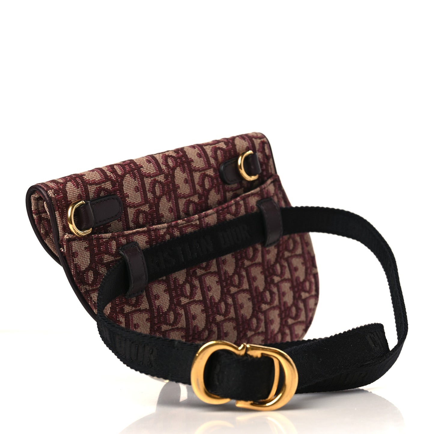 Oblique Saddle Pouch Bordeaux