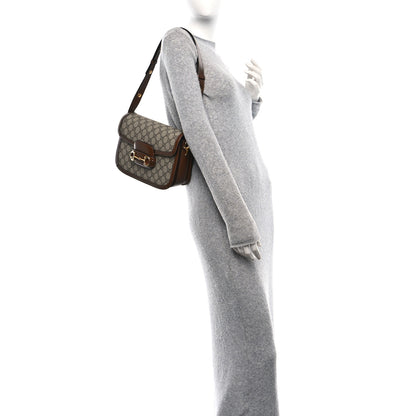 Gucci GG Supreme Monogram Horsebit 1955 Shoulder Bag Beige Brown Sugar 2 of 10
