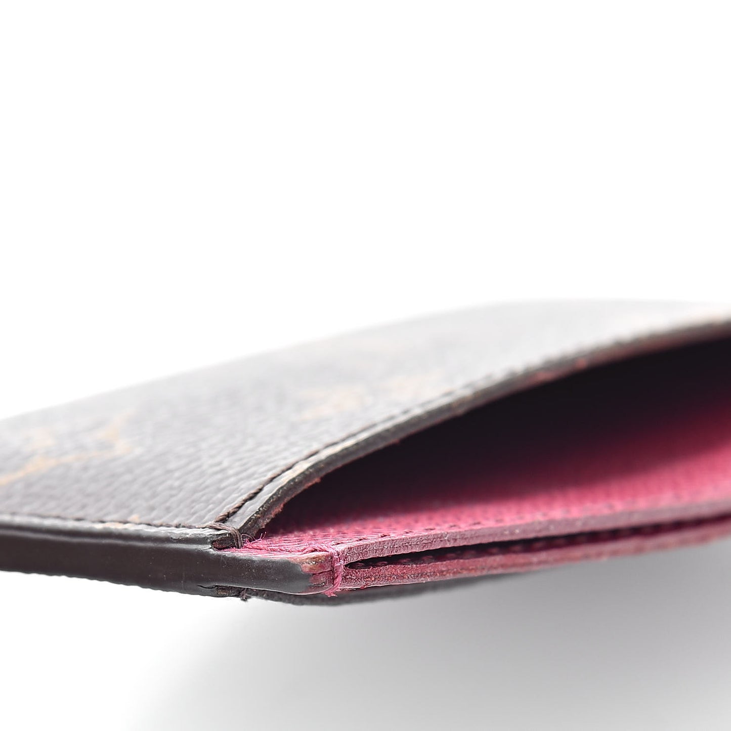Monogram Card Holder Fuchsia