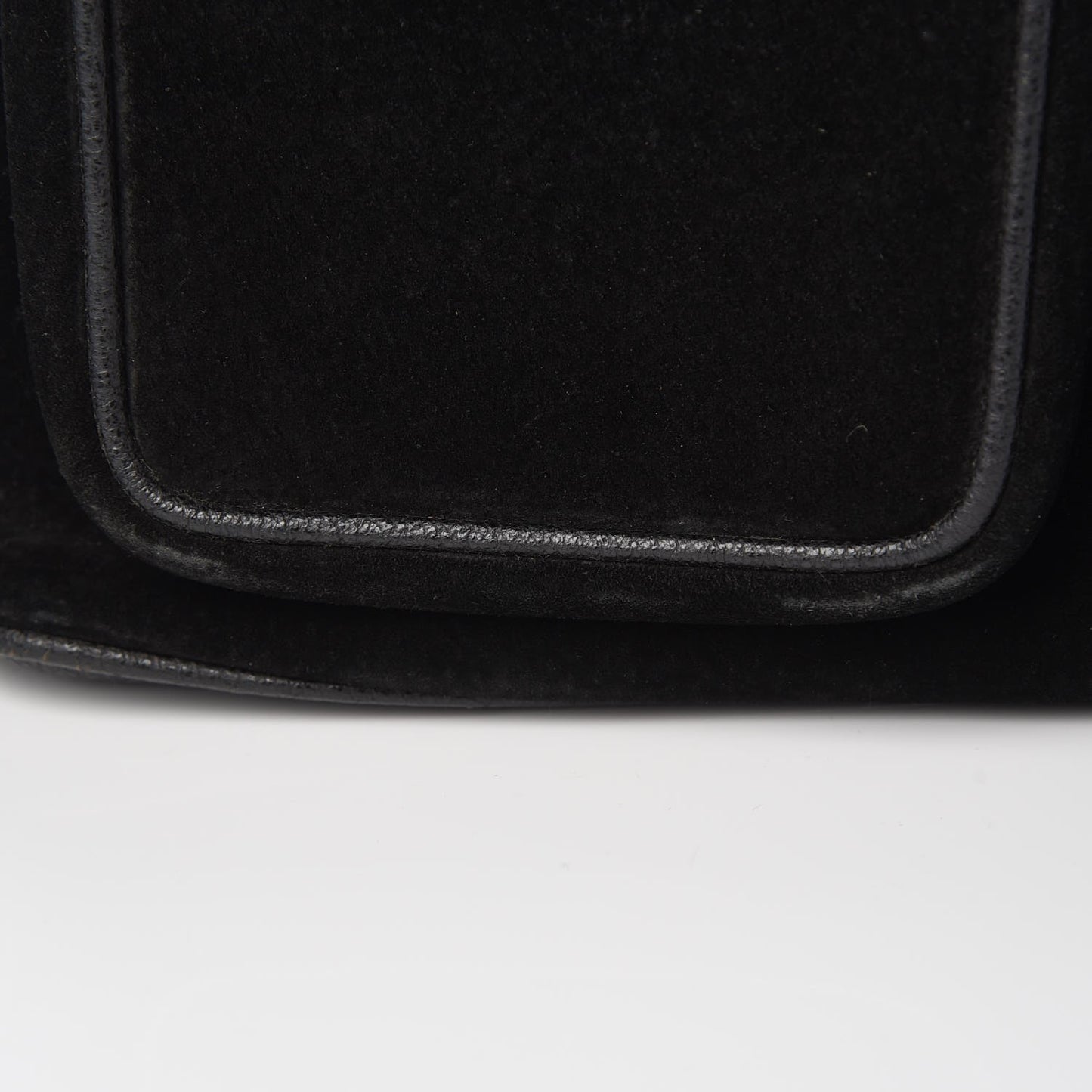 Suede Bamboo Backpack Black