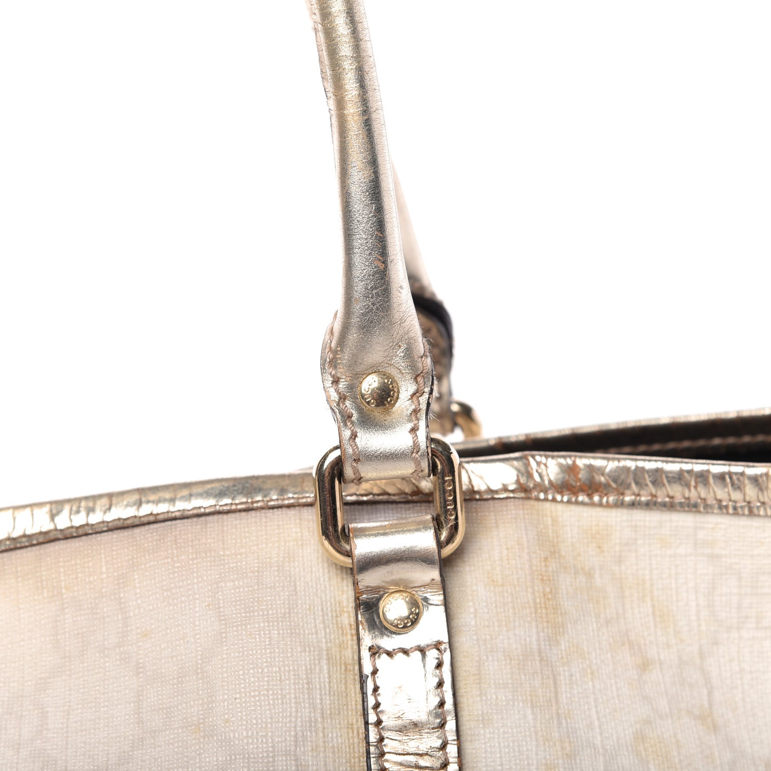 Gucci Crystal Monogram Medium Joy Tote Gold 13 of 17