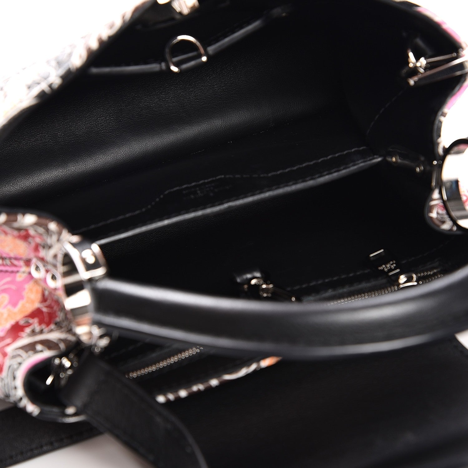 Louis Vuitton Lambskin Capucines BB Wildflowers Black 6 of 16